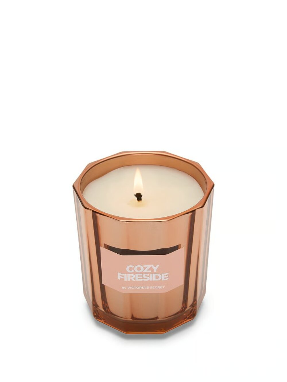 Victoria's Secret Cozy Fireside Single Wick Candle 8oz New in Box Soy Blend